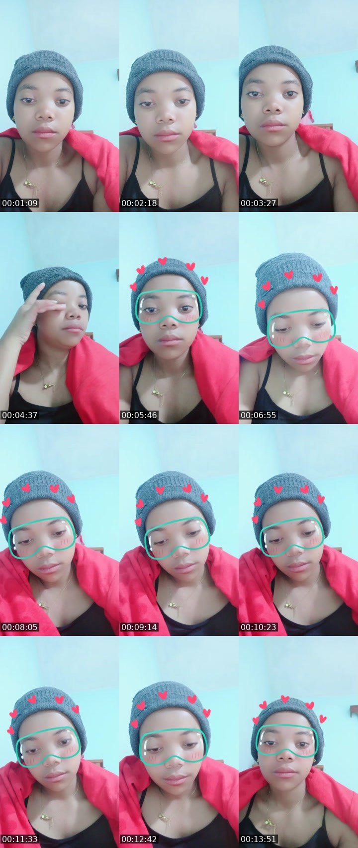 Contact-sheet preview of Mélanie 💄💄's BuzzCast recording