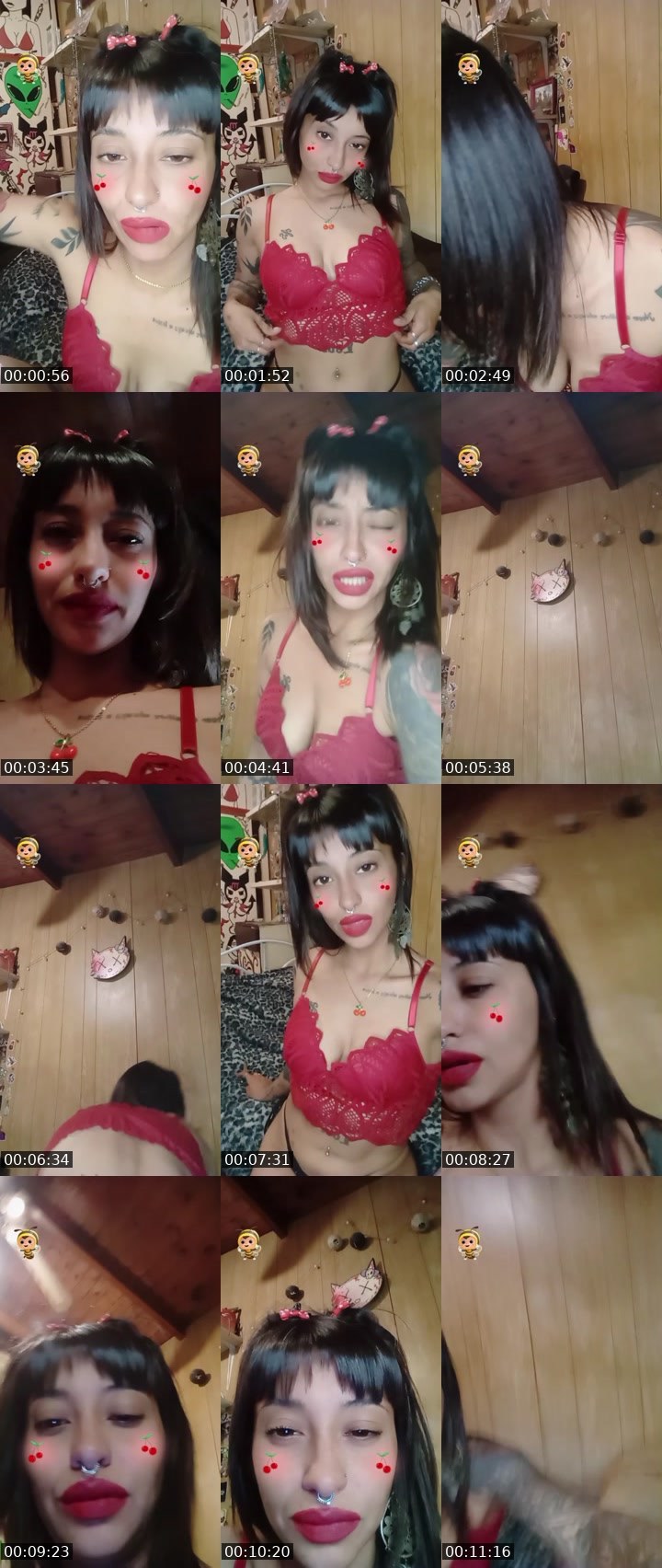 Contact-sheet preview of 𝒰༒😇Xina😈's BuzzCast recording