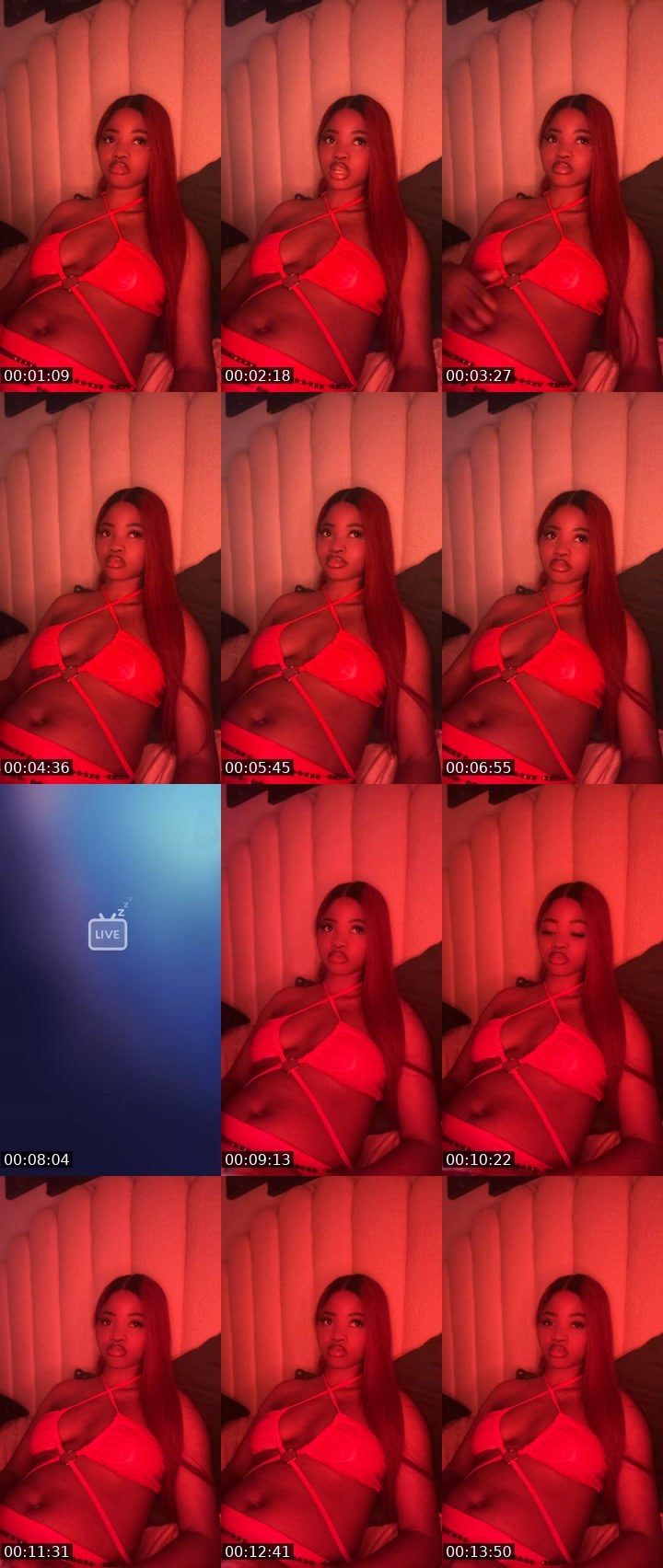 Contact-sheet preview of Just a bby🥹's BuzzCast recording