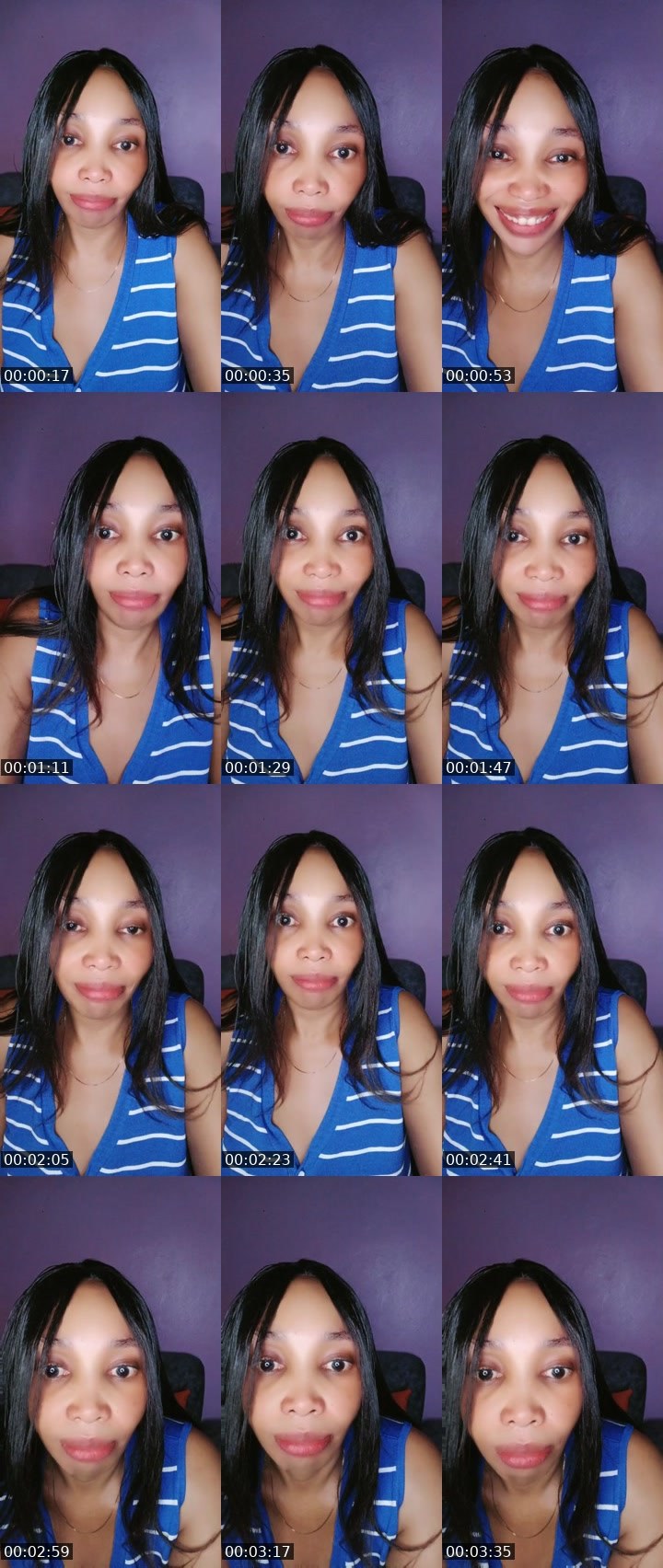 Contact-sheet preview of Bubble..lush💘's BuzzCast recording