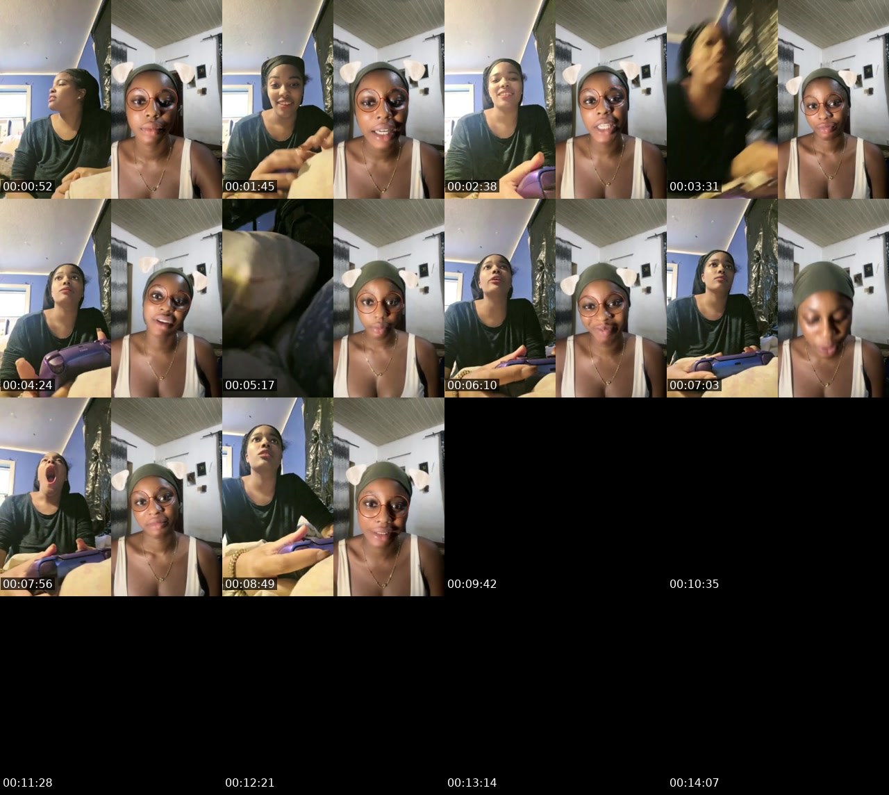 Contact-sheet preview of Harleytherealdeal's BuzzCast recording