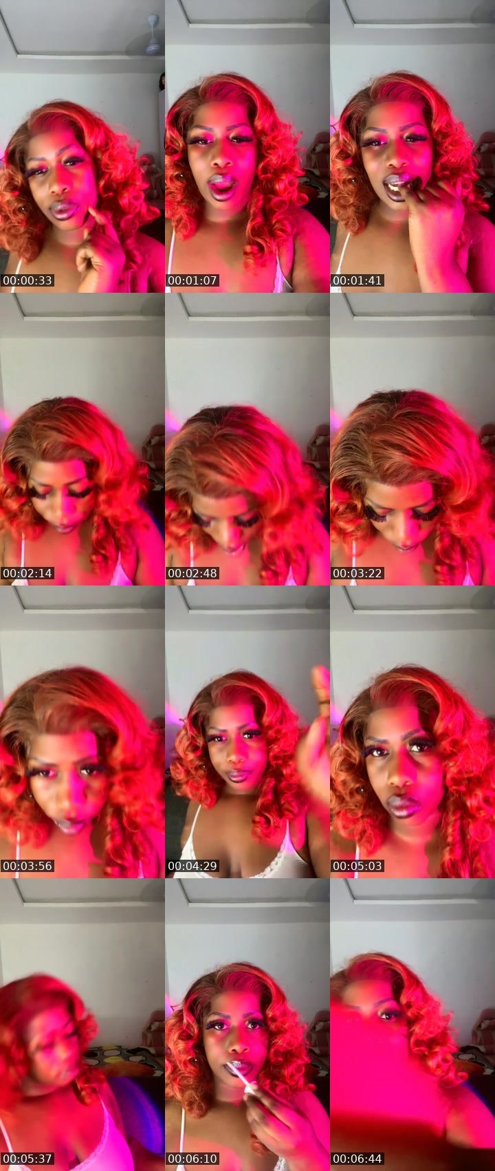 Contact-sheet preview of 31k help brok girl's BuzzCast recording