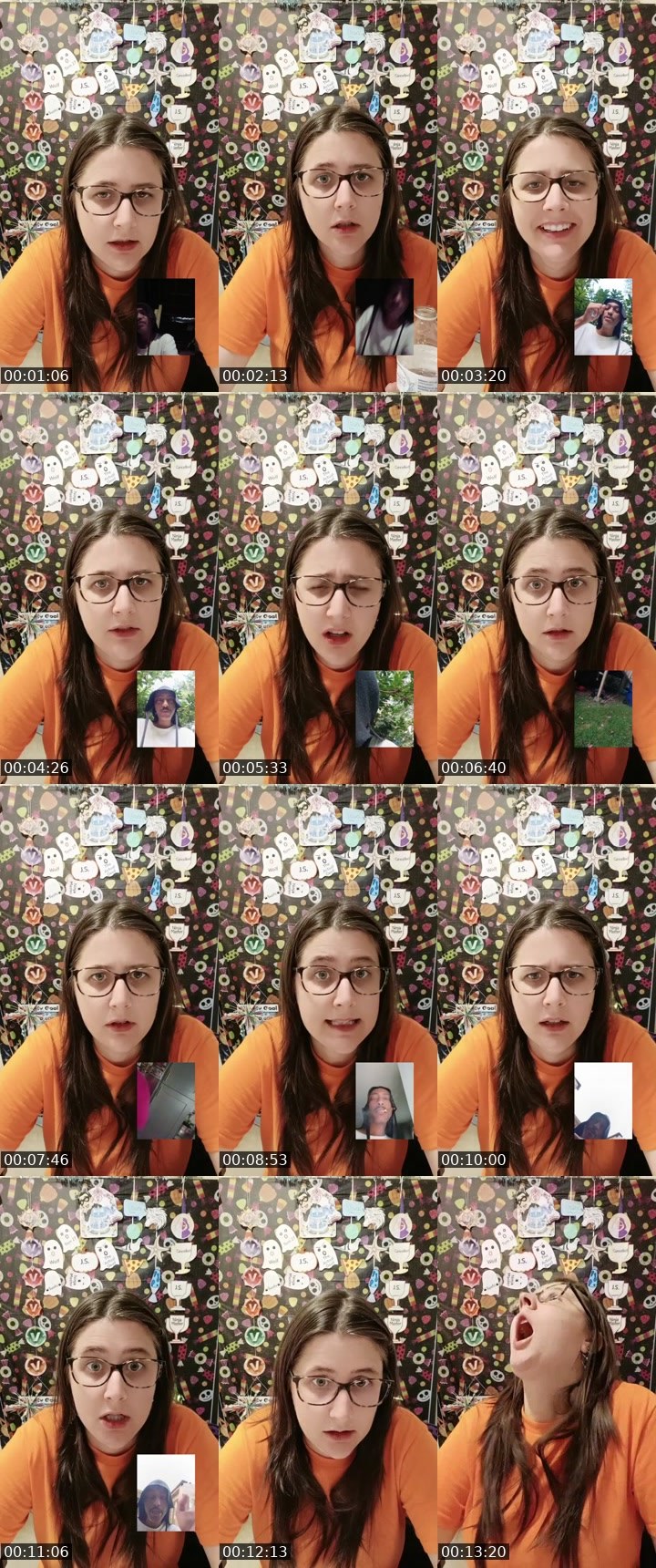 Contact-sheet preview of Miss Karen ൠ's BuzzCast recording