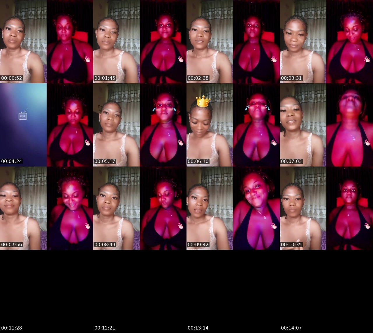 Contact-sheet preview of DIANA 👸🥇's BuzzCast recording