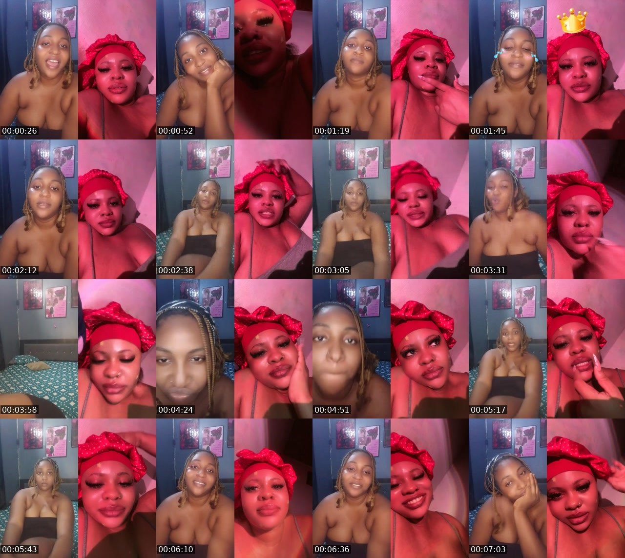 Contact-sheet preview of Bubbles9k🎯🙏🫧💦's BuzzCast recording
