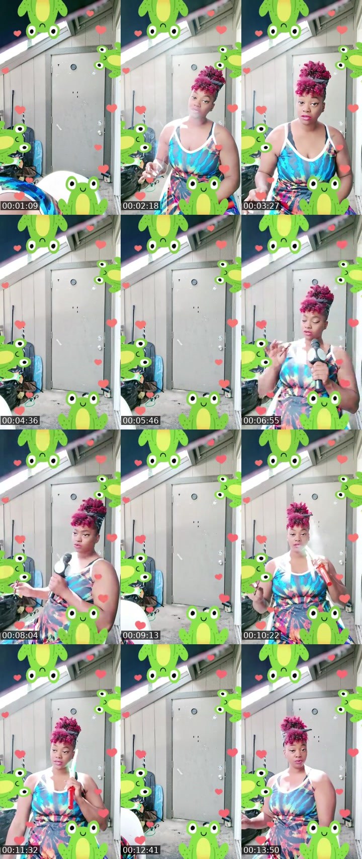 Contact-sheet preview of Davenia's BuzzCast recording
