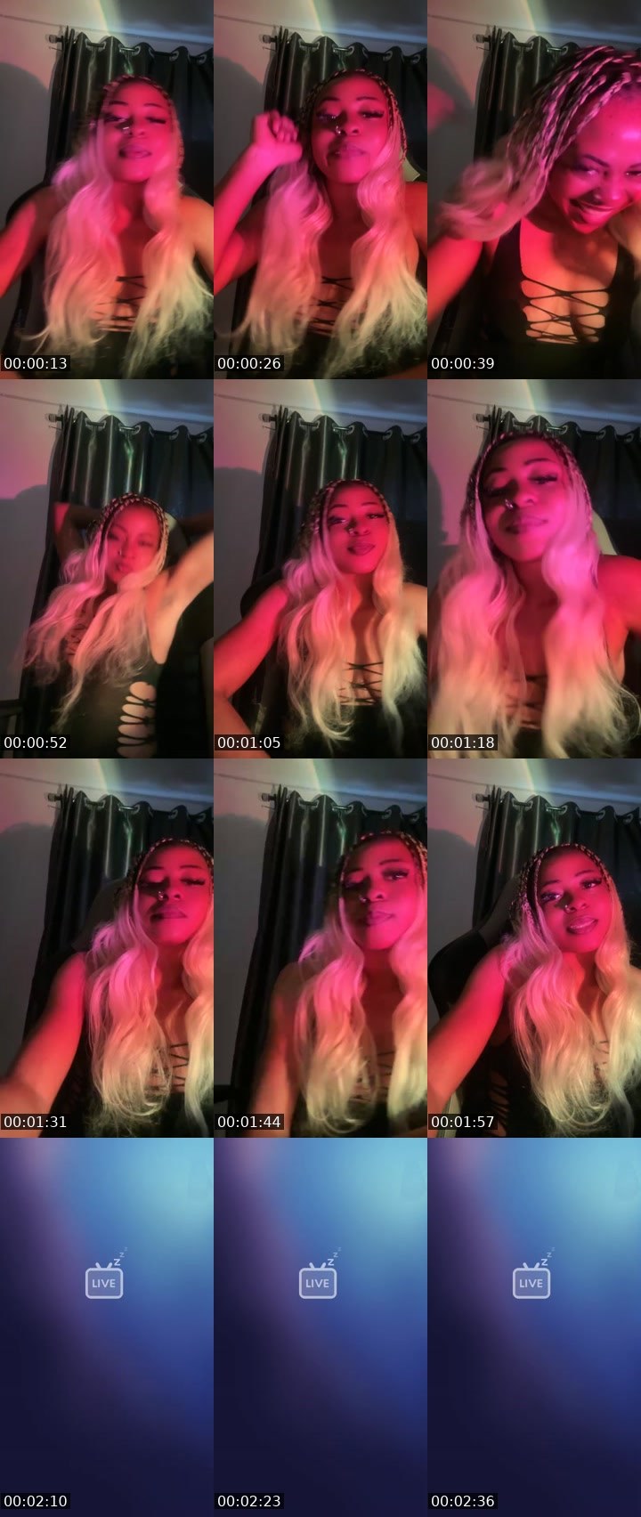 Contact-sheet preview of 113k REALONLYBLUES's BuzzCast recording