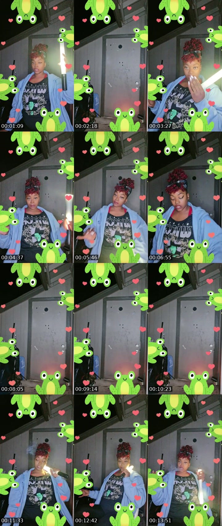 Contact-sheet preview of Davenia's BuzzCast recording