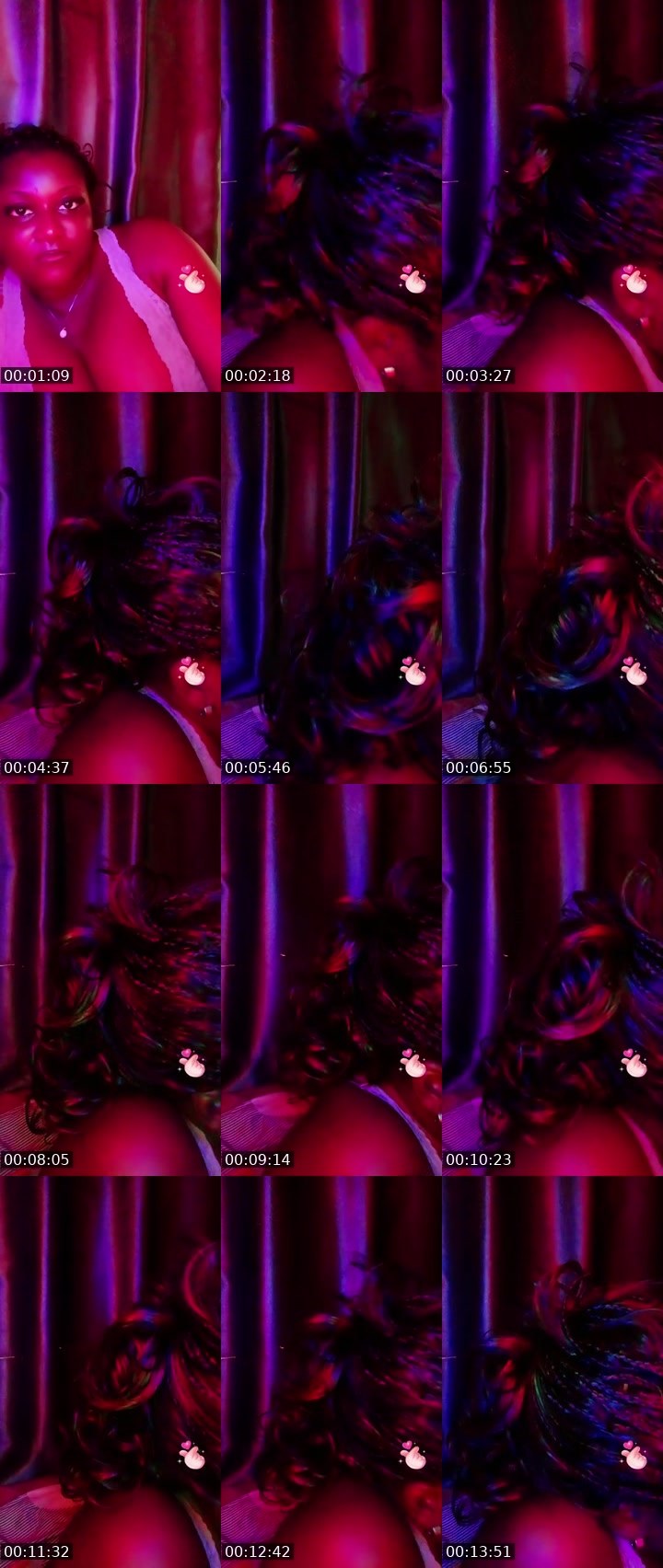 Contact-sheet preview of 30k😭unique smile's BuzzCast recording