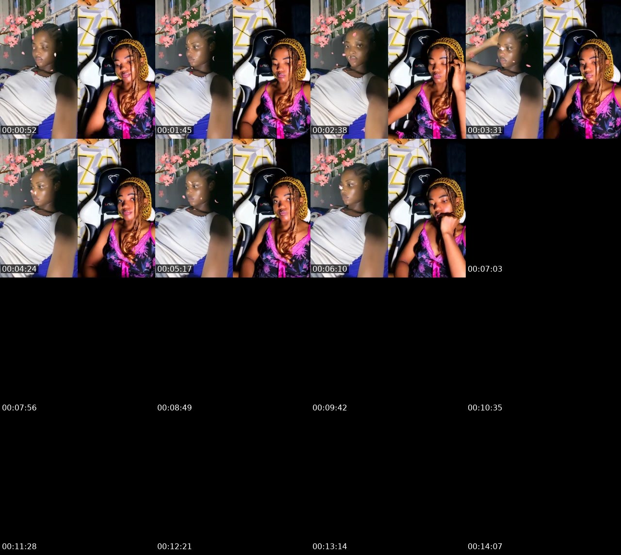 Contact-sheet preview of 36k HoneyBambi🫦🐻's BuzzCast recording