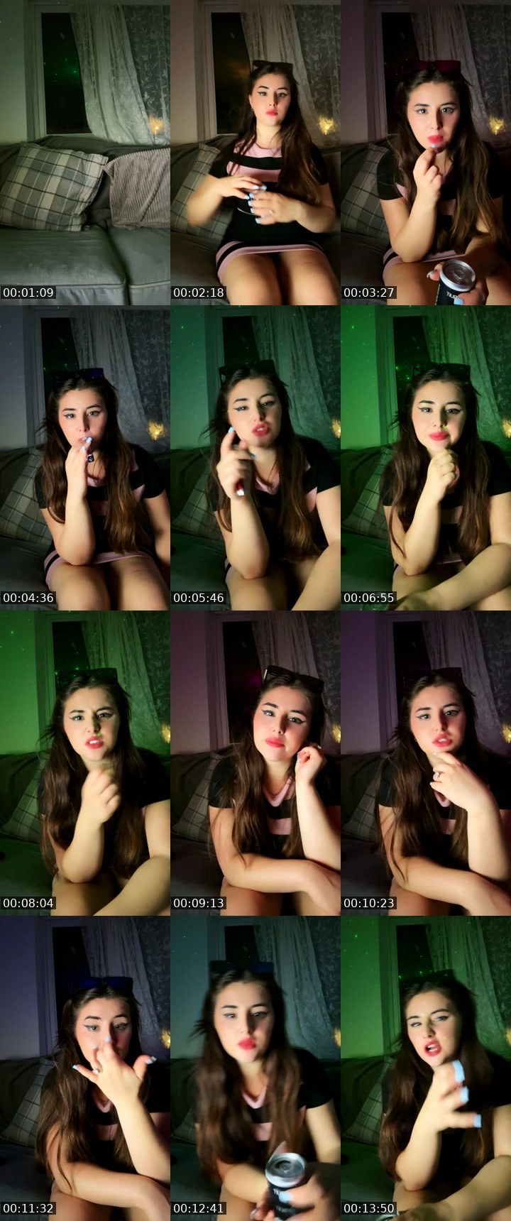 Contact-sheet preview of 𝐒✨XxLauriexX's BuzzCast recording