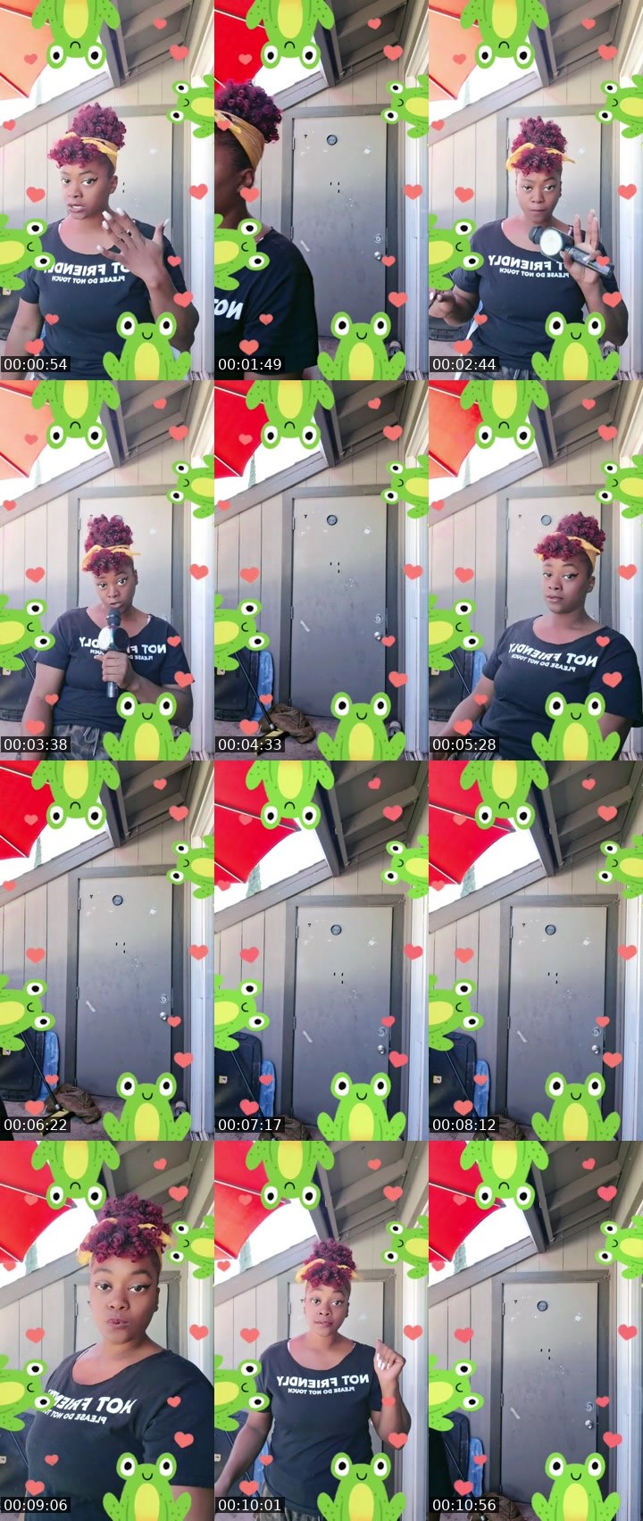 Contact-sheet preview of Davenia's BuzzCast recording