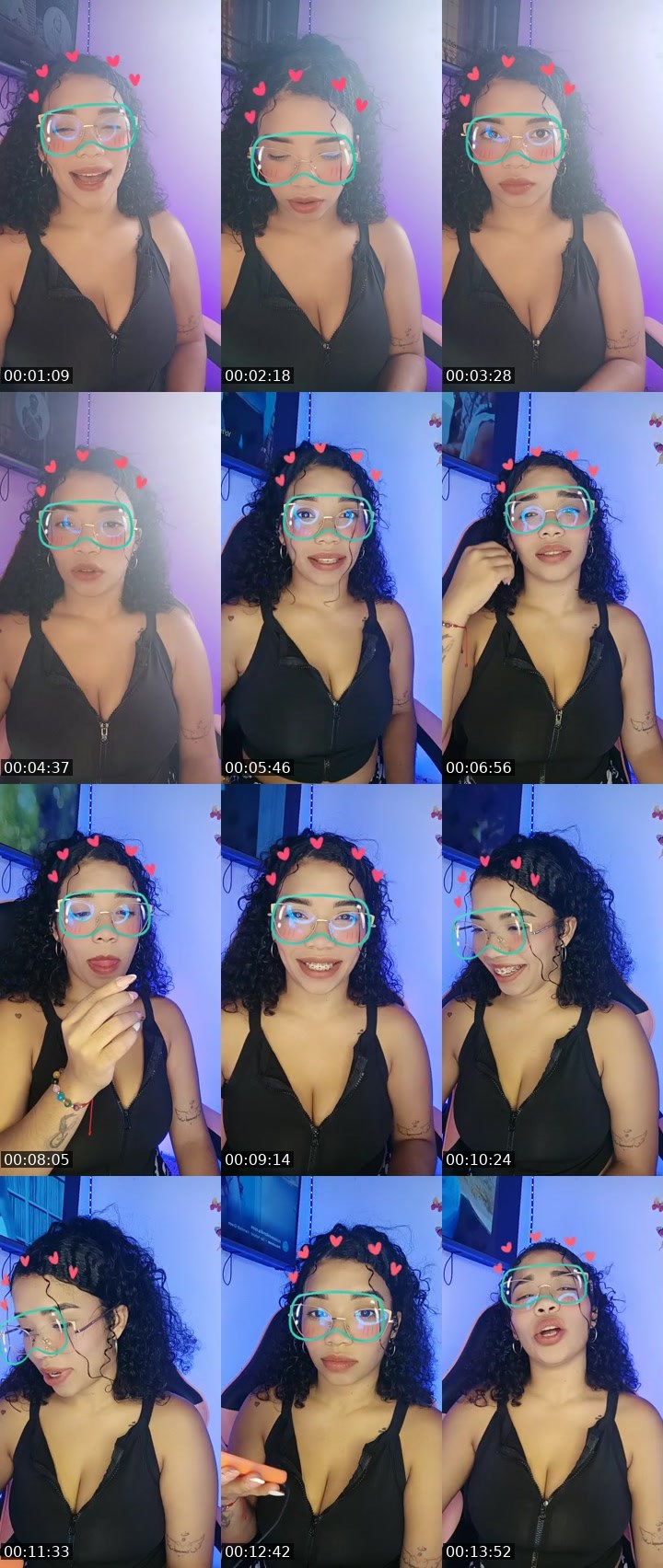Contact-sheet preview of ↟Ꮆℓ↡🤍Cloe🧡's BuzzCast recording