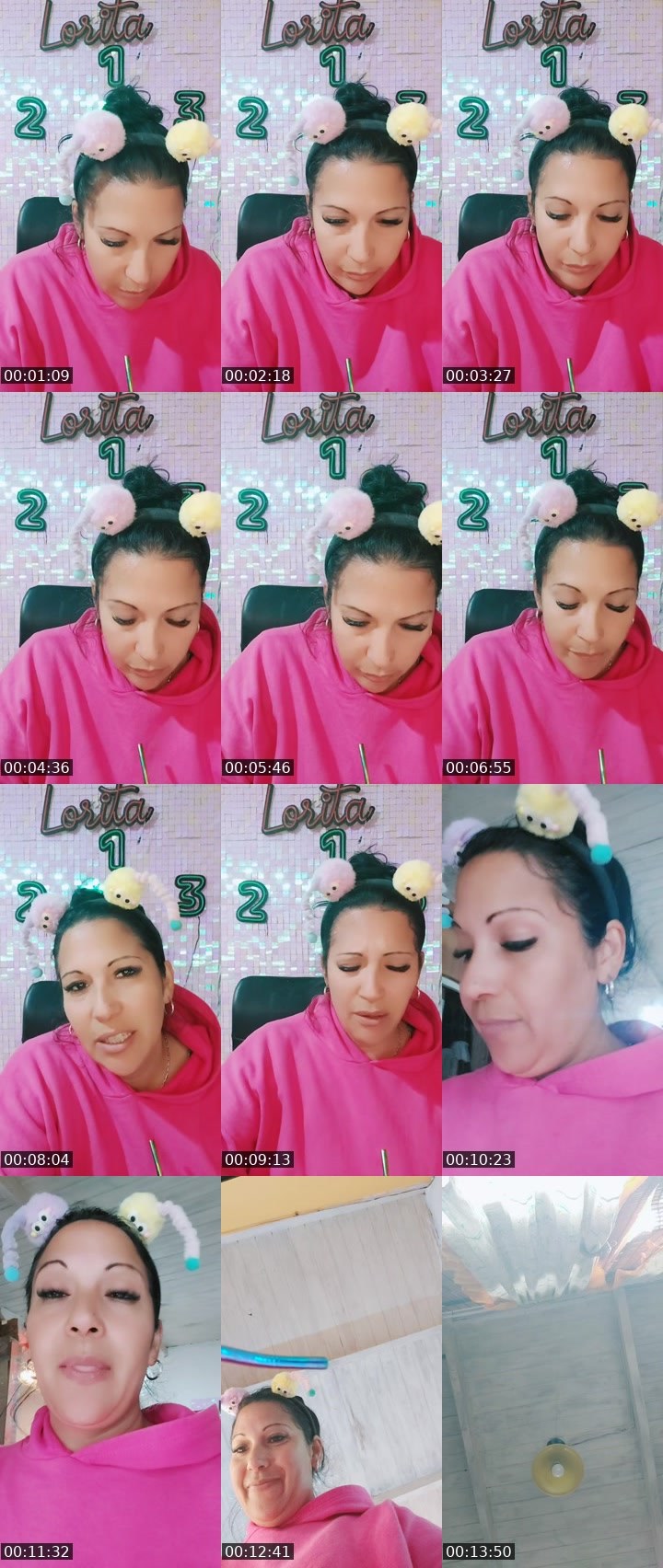 Contact-sheet preview of Lori⚡Champû⚡'s BuzzCast recording