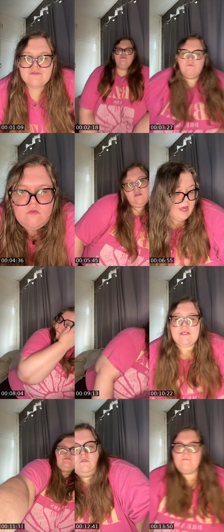 Contact-sheet preview of 💛ItzBBWLydz💛's BuzzCast recording