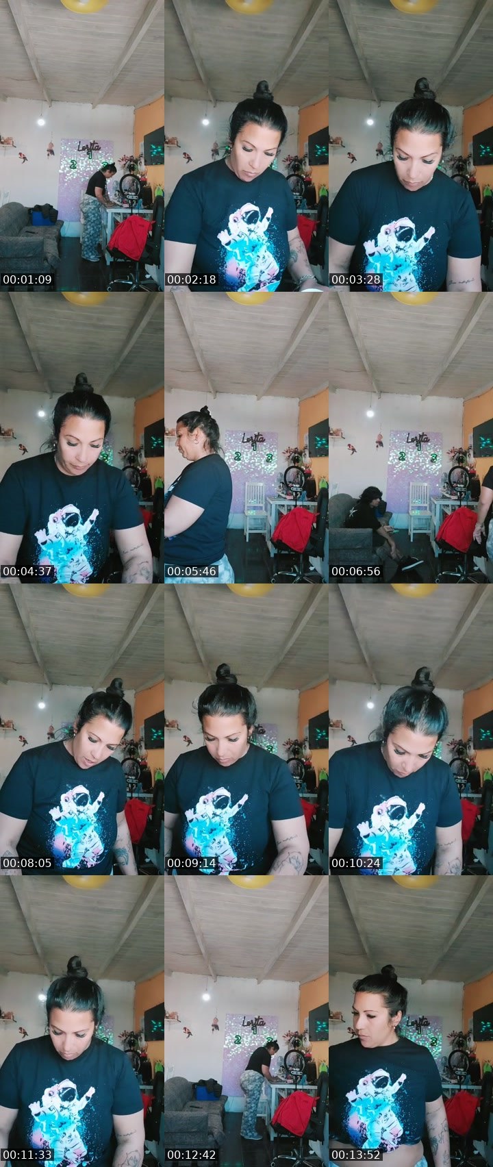 Contact-sheet preview of Lori⚡Champû⚡'s BuzzCast recording