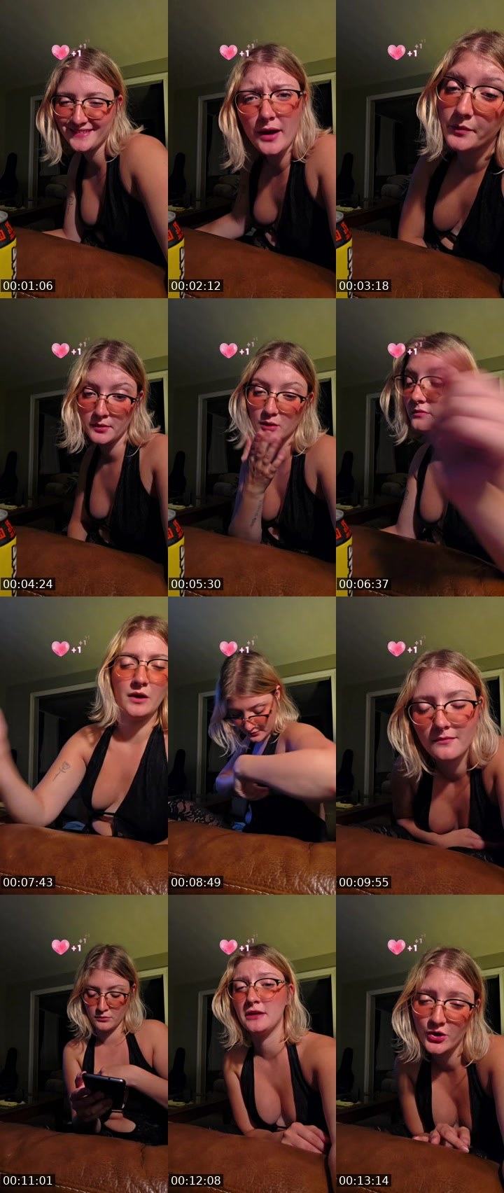 Contact-sheet preview of miss🎀peach's BuzzCast recording