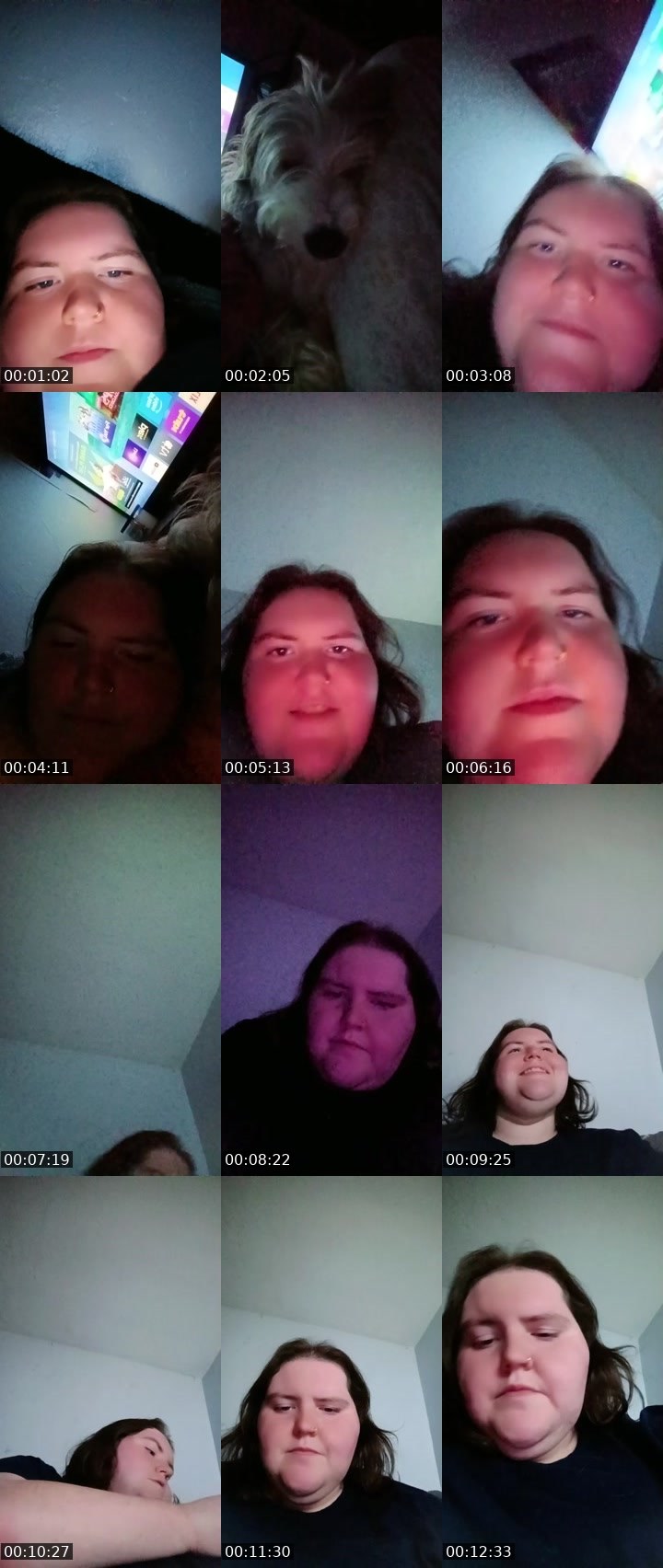 Contact-sheet preview of Amber288's BuzzCast recording