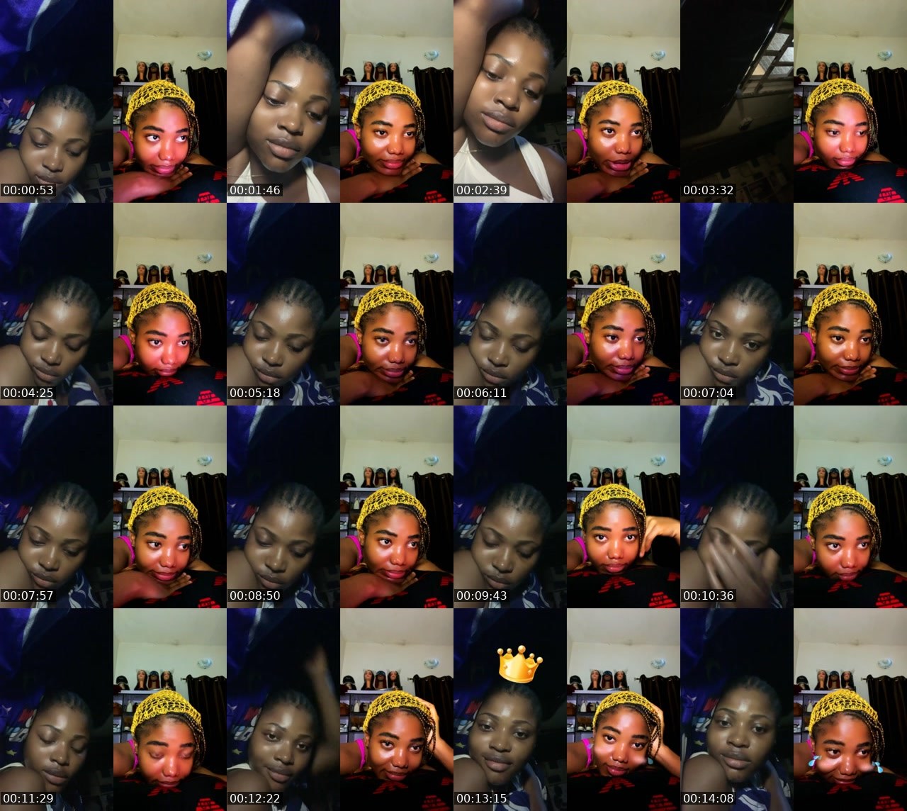 Contact-sheet preview of 36k HoneyBambi🫦🐻's BuzzCast recording