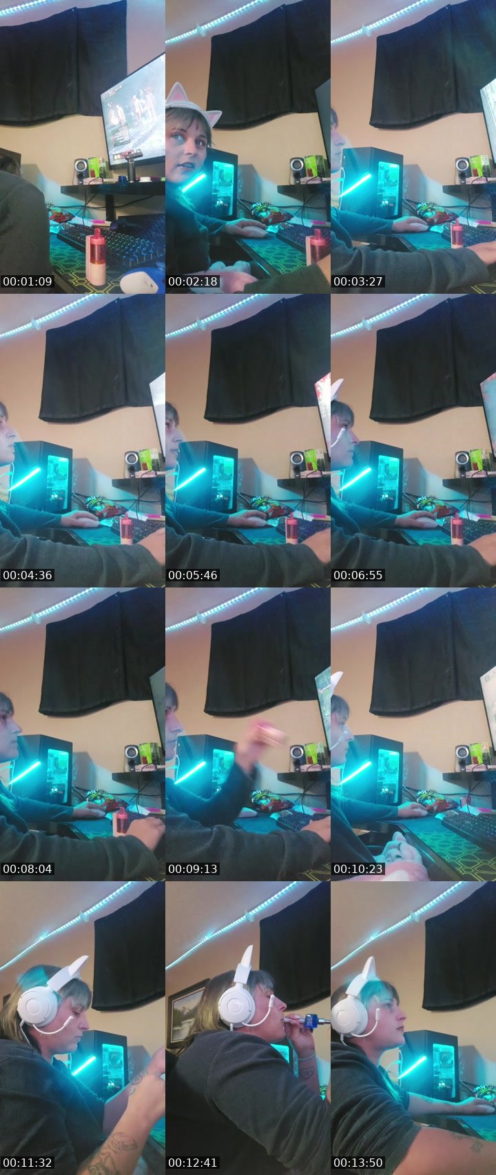 Contact-sheet preview of 𝖁@𝖁y𝕮a𝙺es99's BuzzCast recording