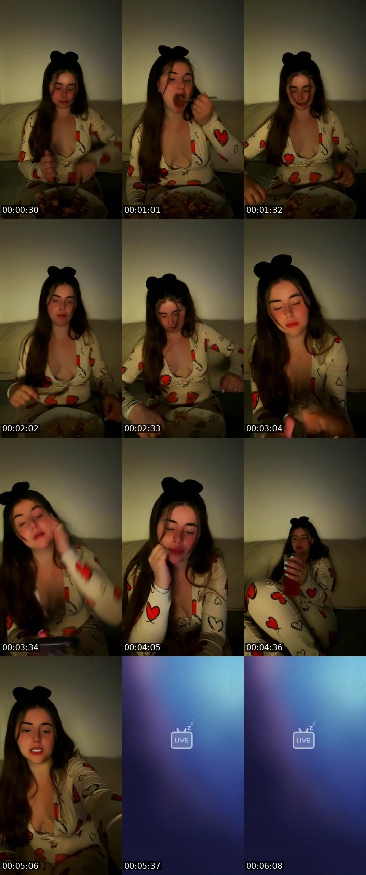 Contact-sheet preview of 𝐒✨XxLauriexX's BuzzCast recording