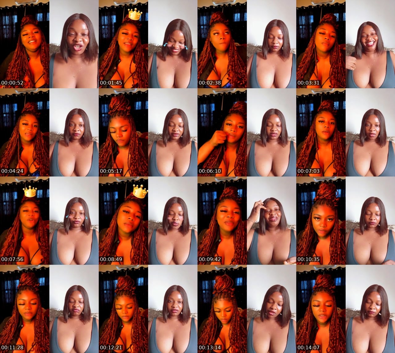 Contact-sheet preview of jasmine❤️'s BuzzCast recording