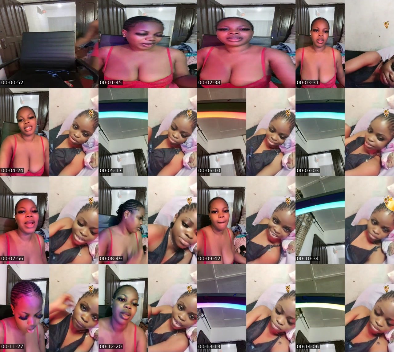 Contact-sheet preview of 75k🎯👸Clasycham❤️'s BuzzCast recording