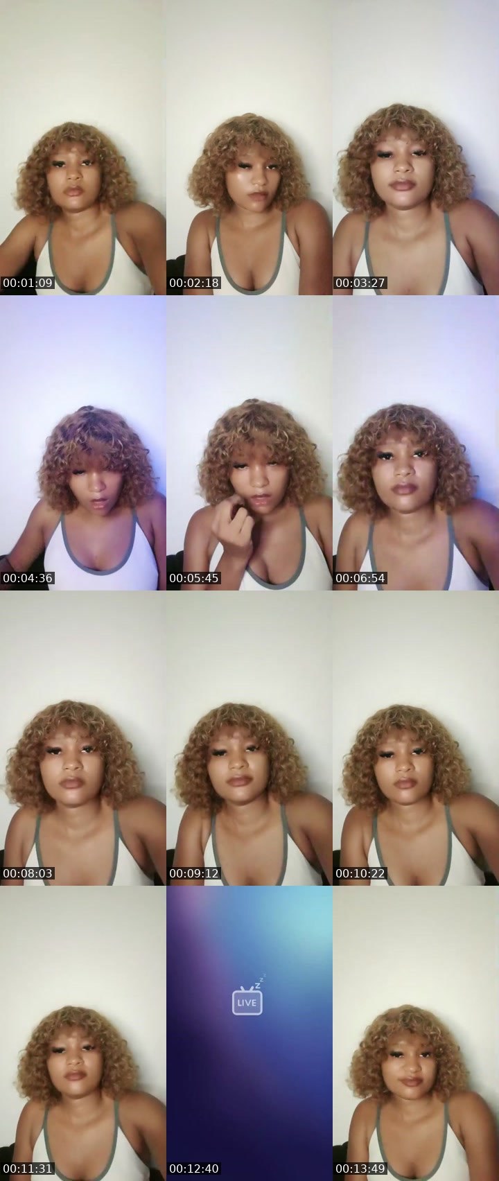 Contact-sheet preview of 💋60k🙏Nickie💕's BuzzCast recording
