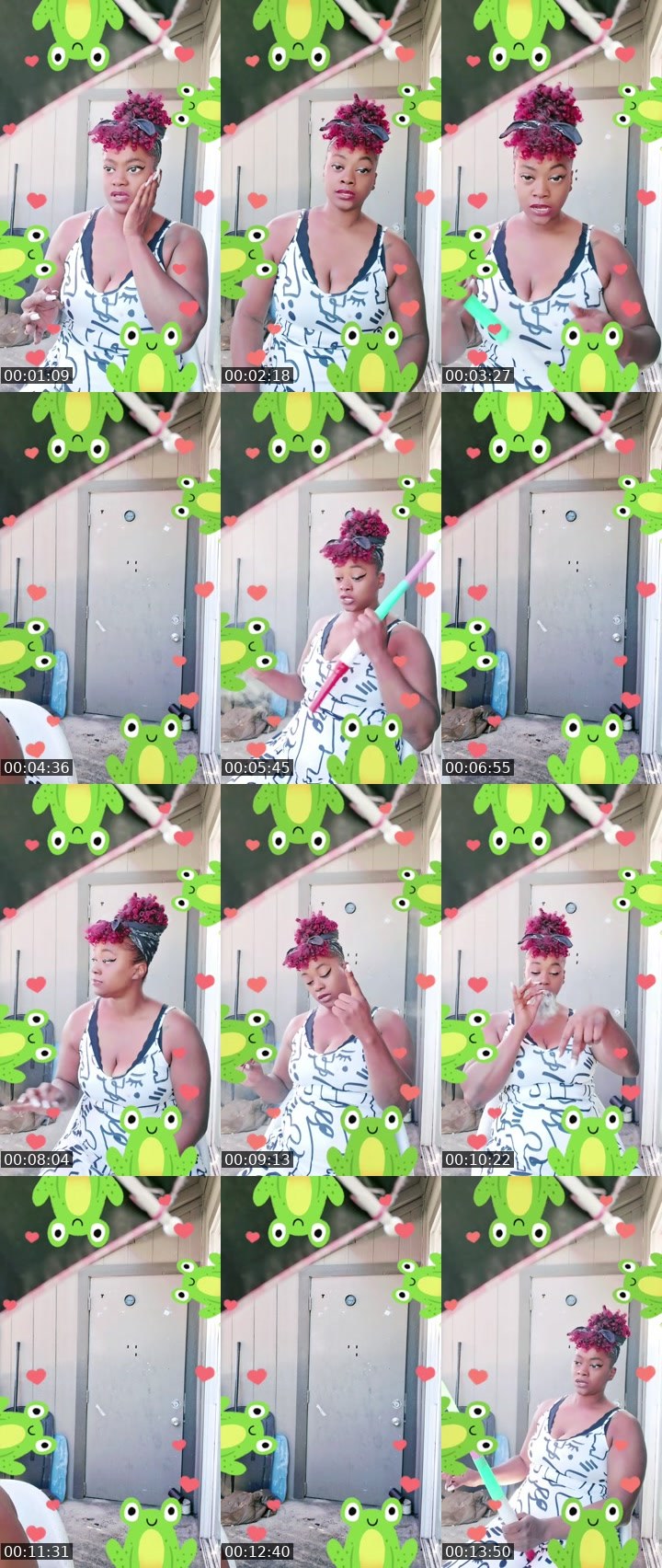 Contact-sheet preview of Davenia's BuzzCast recording