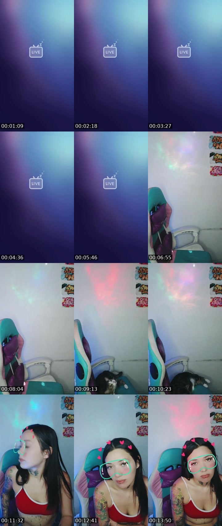 Contact-sheet preview of 𝓓🅖𝐴𝑙𝑎𝑠𝑘𝑎❄️'s BuzzCast recording