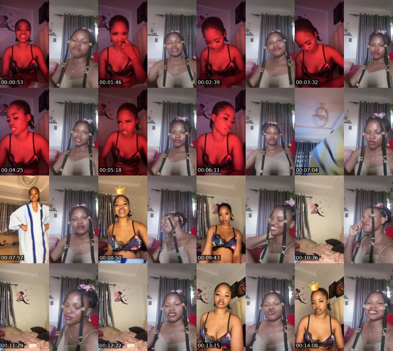 Contact-sheet preview of Just a bby🥹's BuzzCast recording