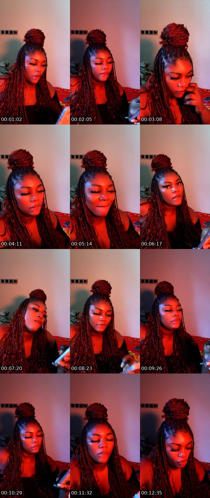 Contact-sheet preview of jasmine❤️'s BuzzCast recording