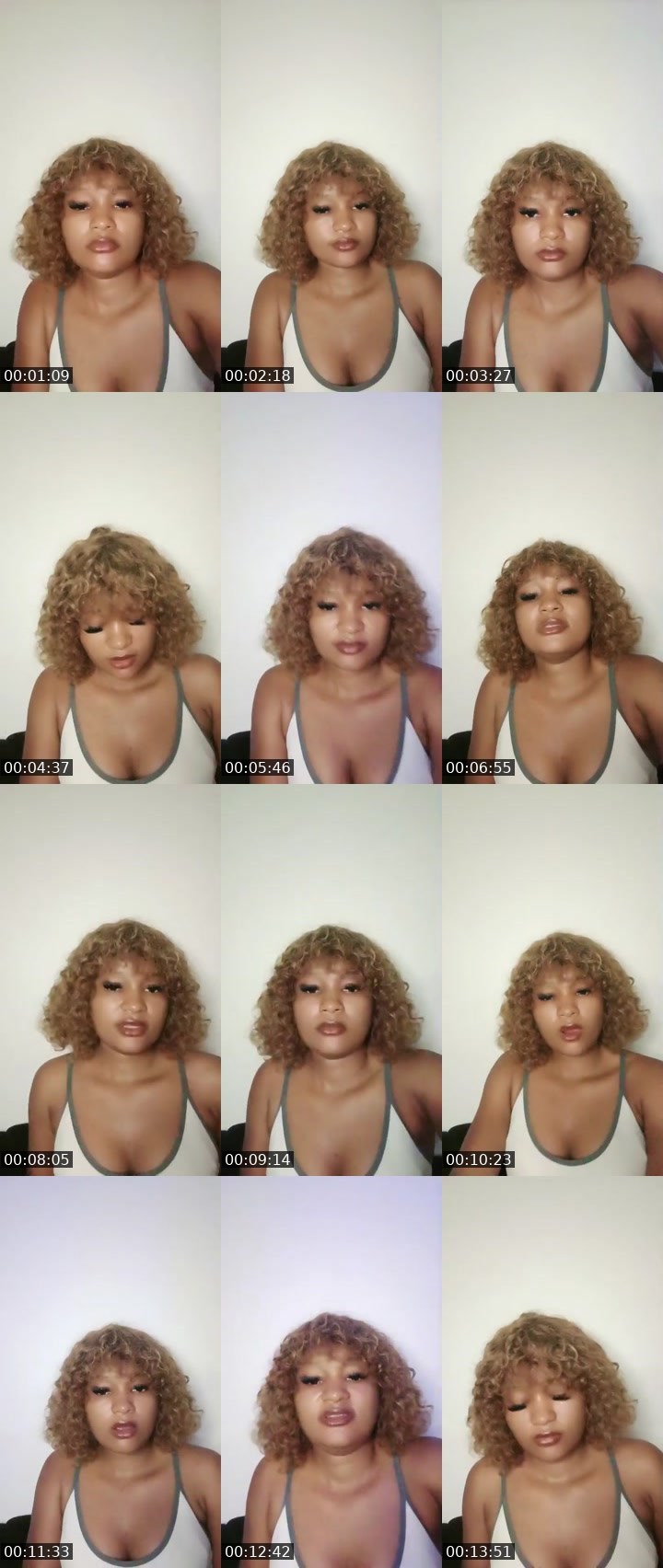 Contact-sheet preview of 💋60k🙏Nickie💕's BuzzCast recording