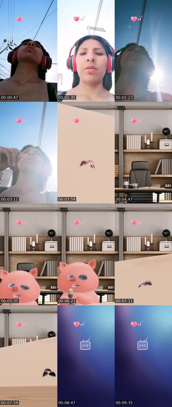 Contact-sheet preview of 𝒰༒◈ мάмίxùĻά 🌖🐷's BuzzCast recording