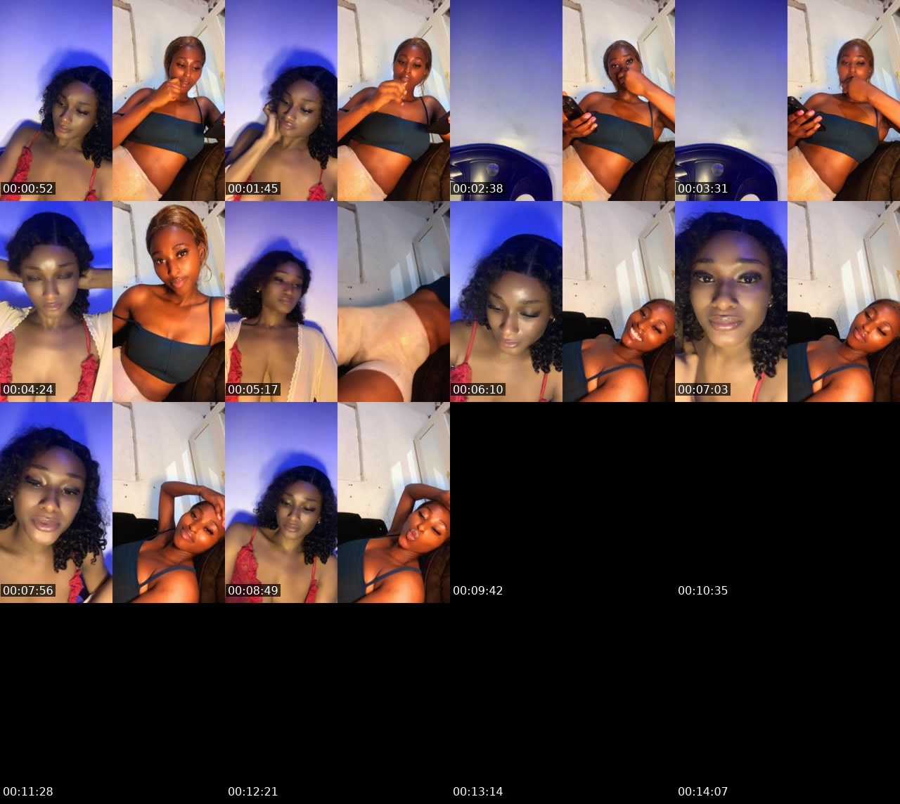 Contact-sheet preview of 🦁Honeybunch 🍫👑's BuzzCast recording