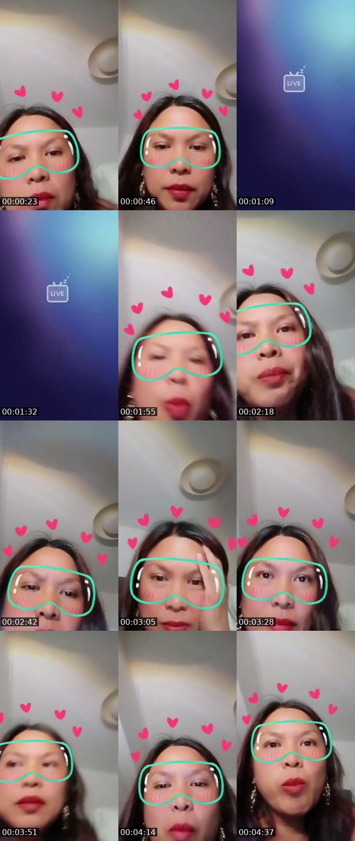 Contact-sheet preview of ❤️cottoncandy❤️'s BuzzCast recording