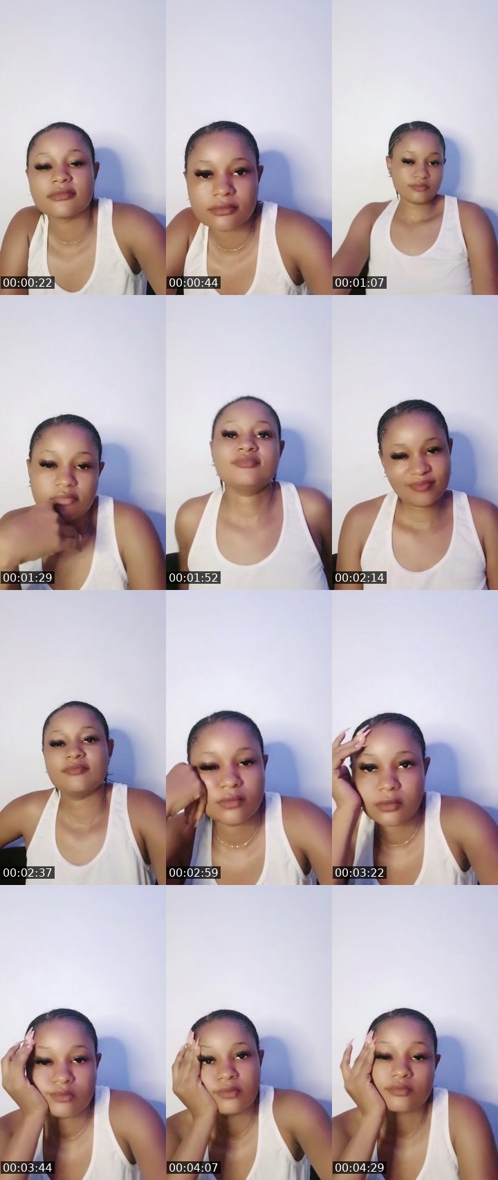 Contact-sheet preview of 💋61k🙏Nickie💕's BuzzCast recording