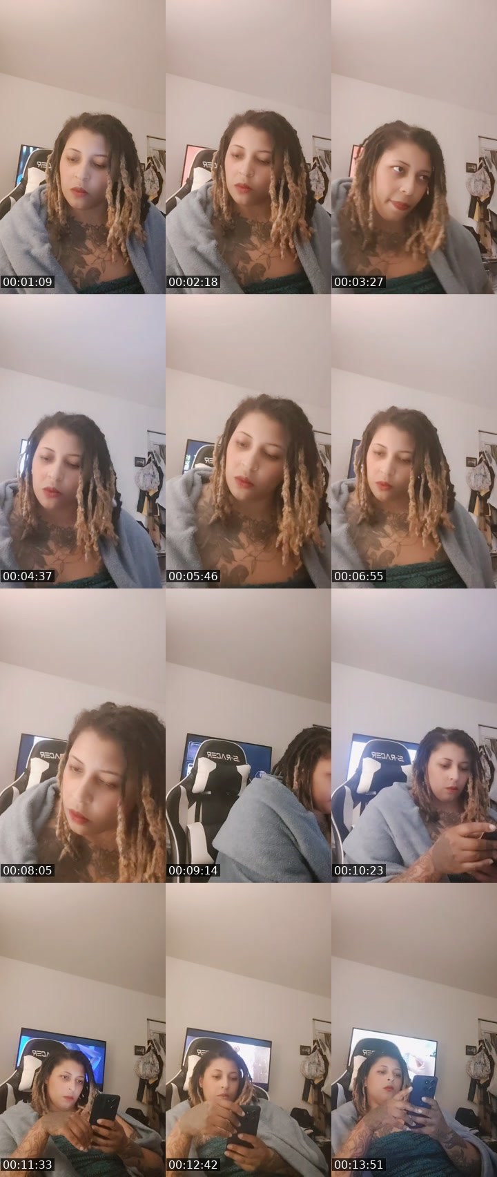 Contact-sheet preview of Ruby Red🌹's BuzzCast recording