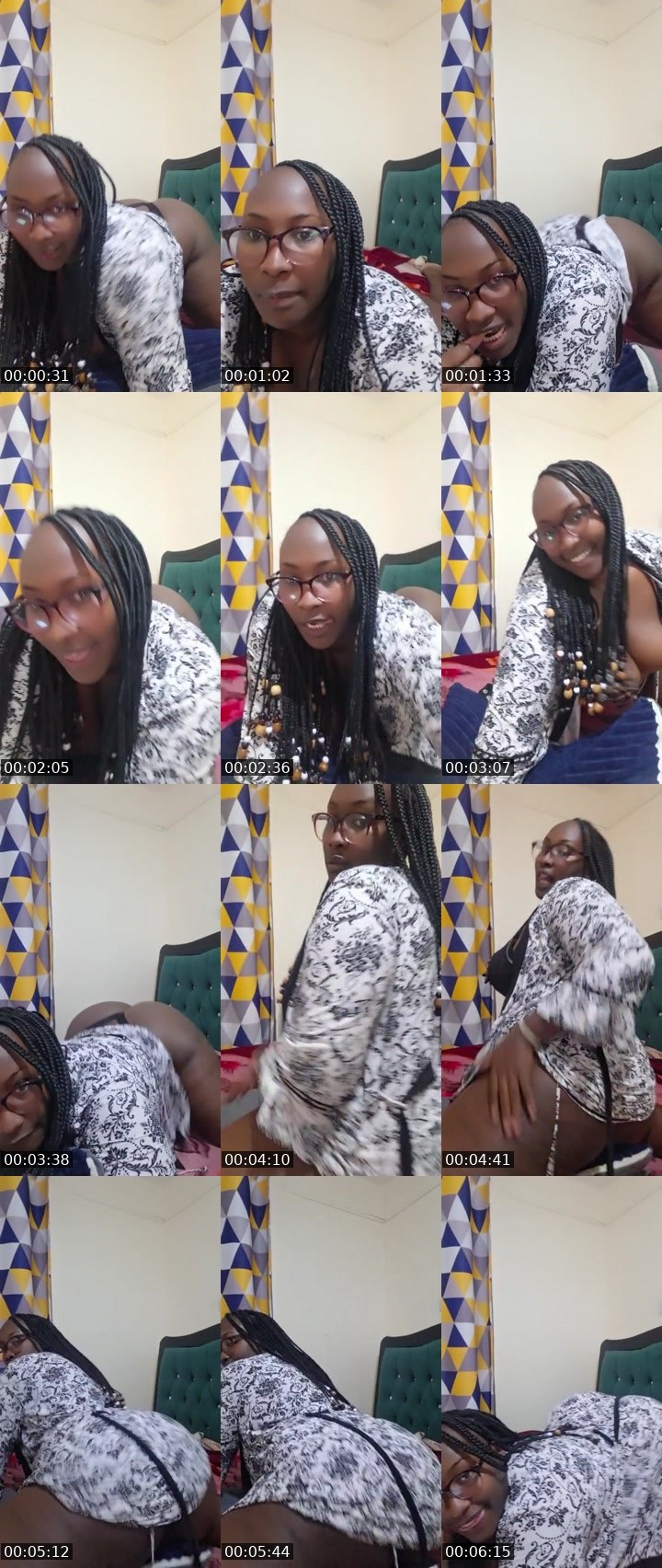 Contact-sheet preview of 🥇 pinkybish💦's BuzzCast recording