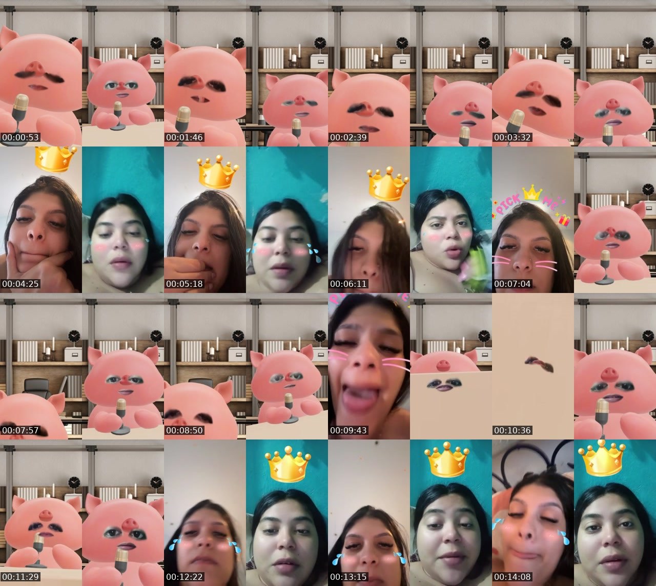 Contact-sheet preview of 🌷𝐶ℎ𝑖𝑎𝑟𝑎²⁵ᴷ🦍's BuzzCast recording