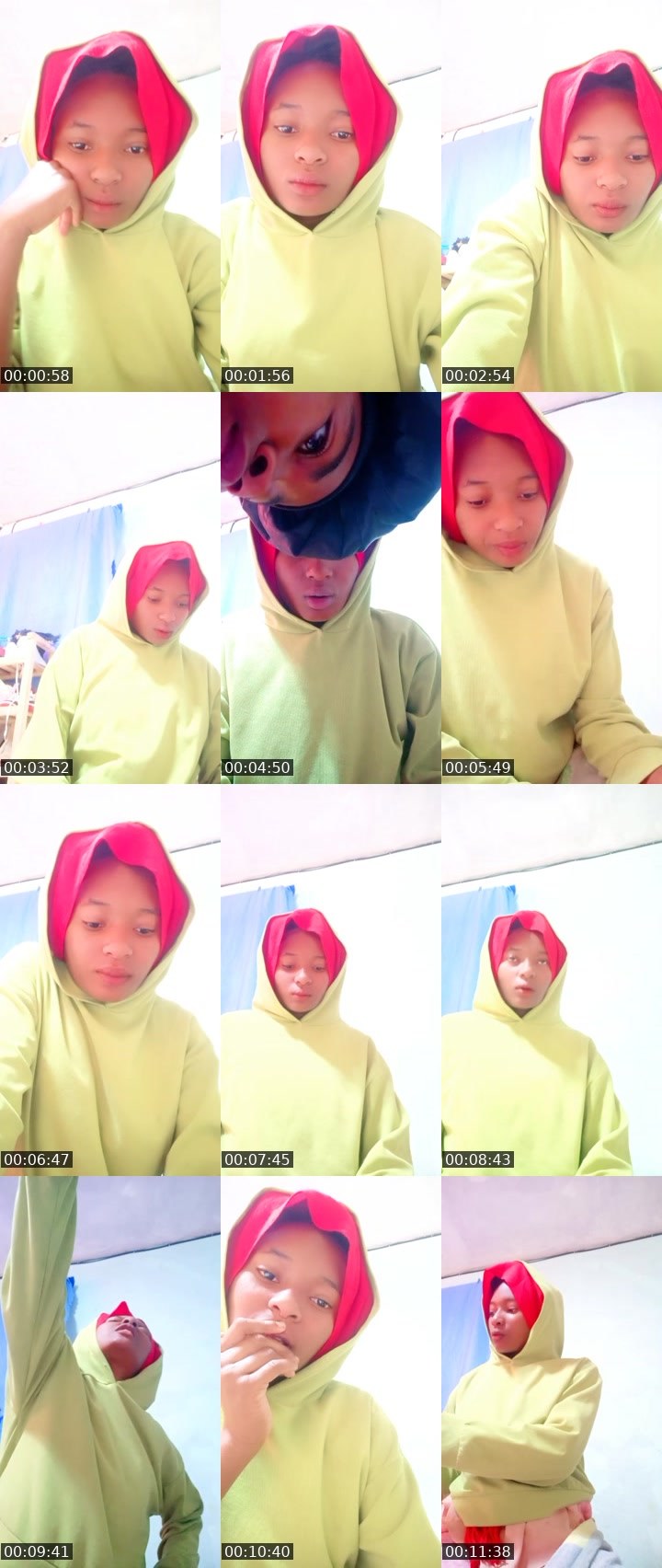 Contact-sheet preview of 🦄 saidah 💄💋's BuzzCast recording