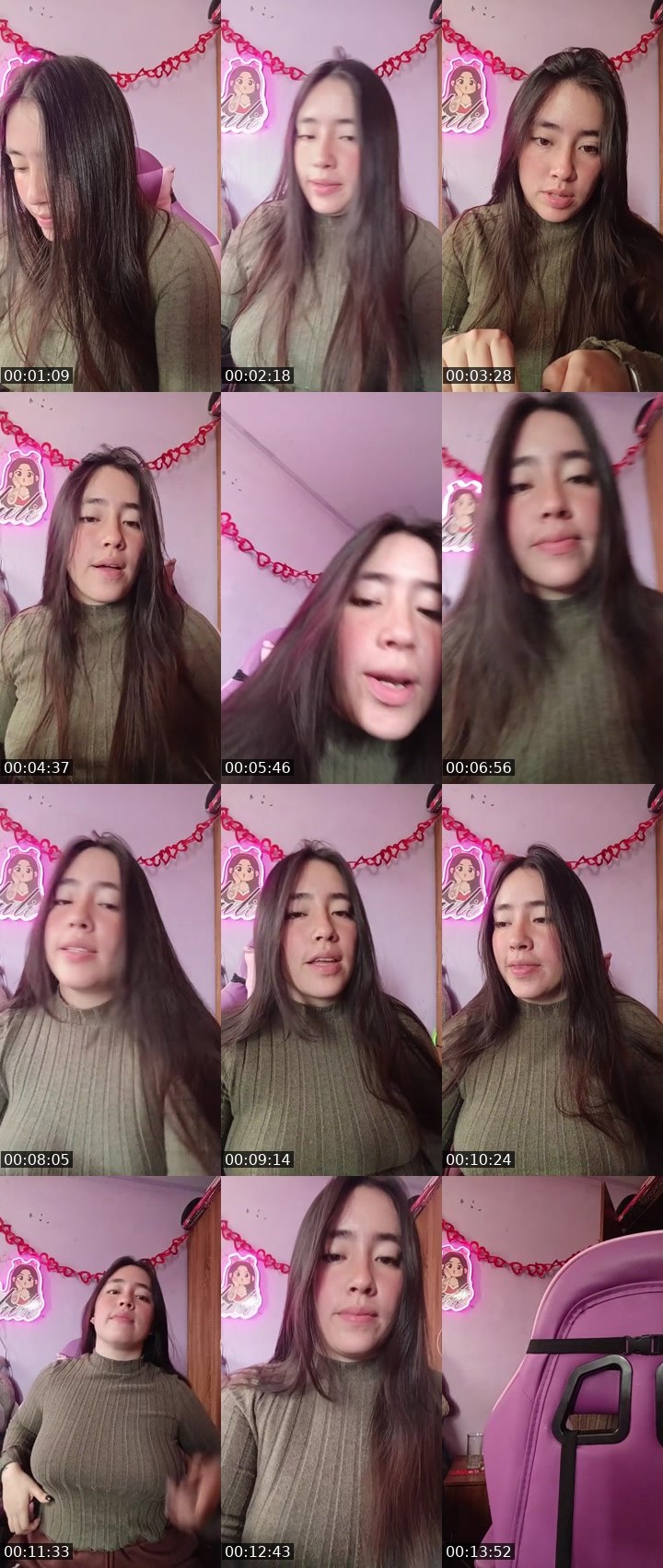 Contact-sheet preview of 💜𝓨𝓾𝓵𝓲🌸's BuzzCast recording