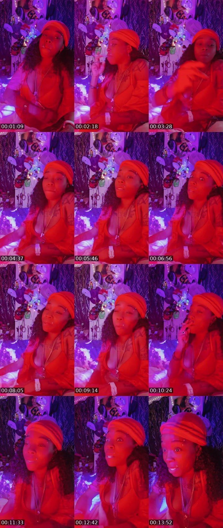 Contact-sheet preview of ᶢᶬᵈHostMzGoodz's BuzzCast recording