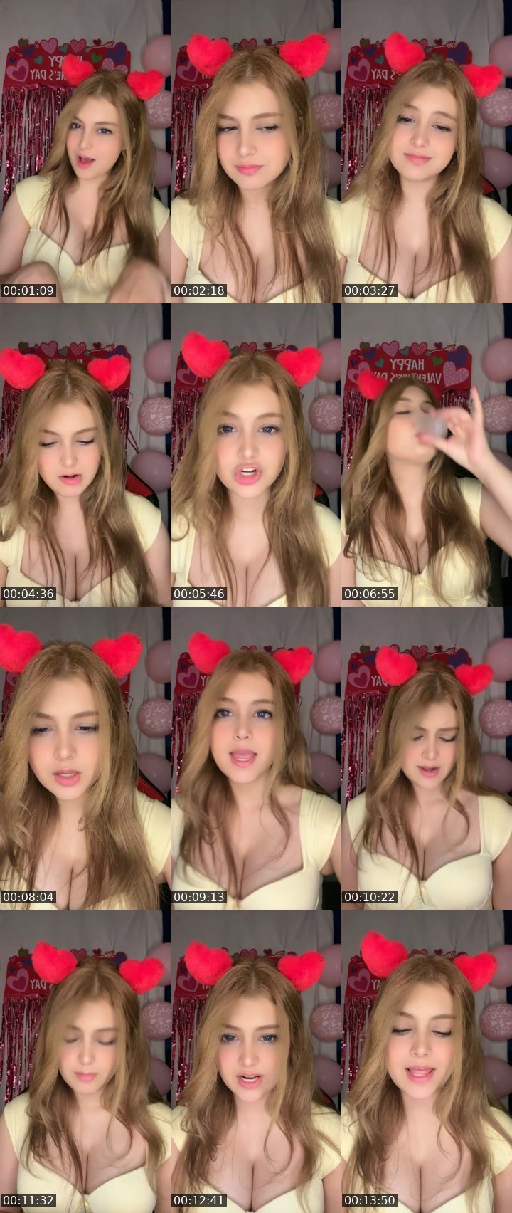 Contact-sheet preview of 168k 😫DULCE ..🍭's BuzzCast recording