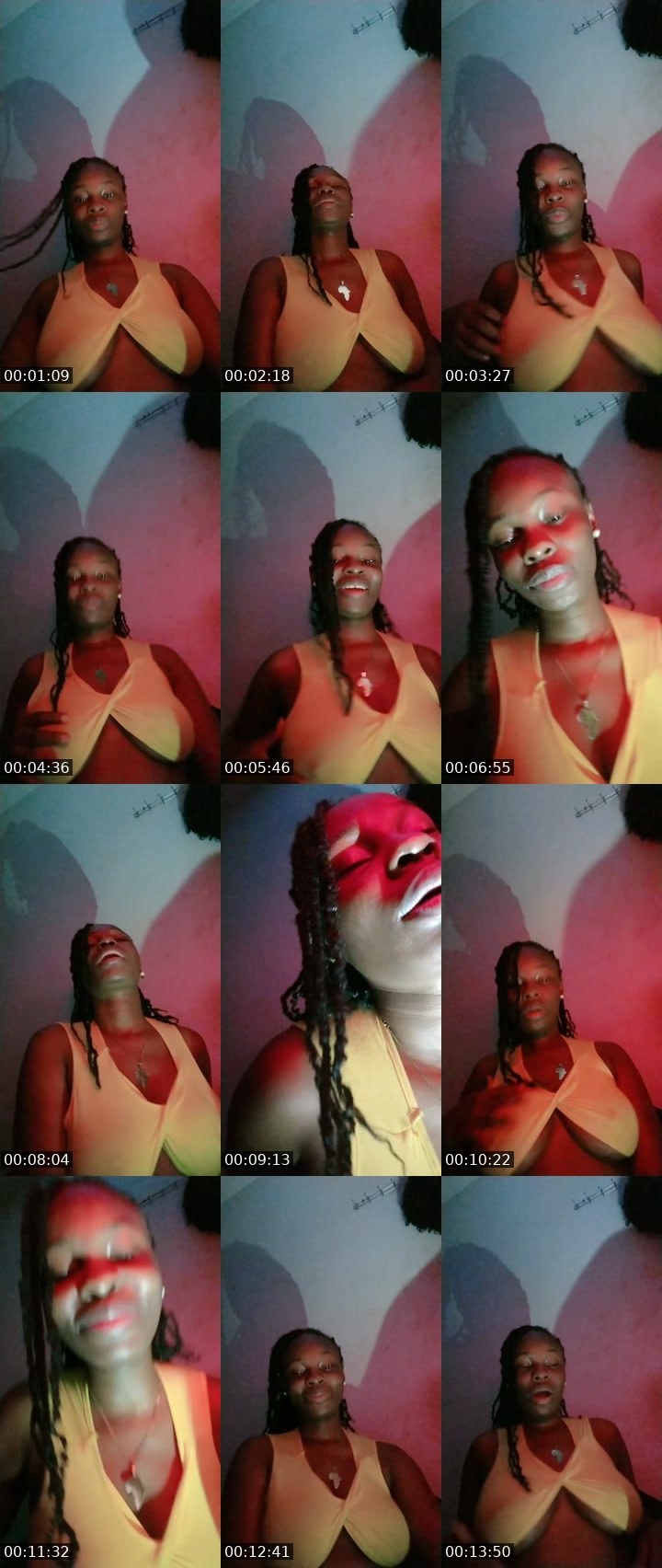 Contact-sheet preview of just b00b😈🥵💦👅's BuzzCast recording