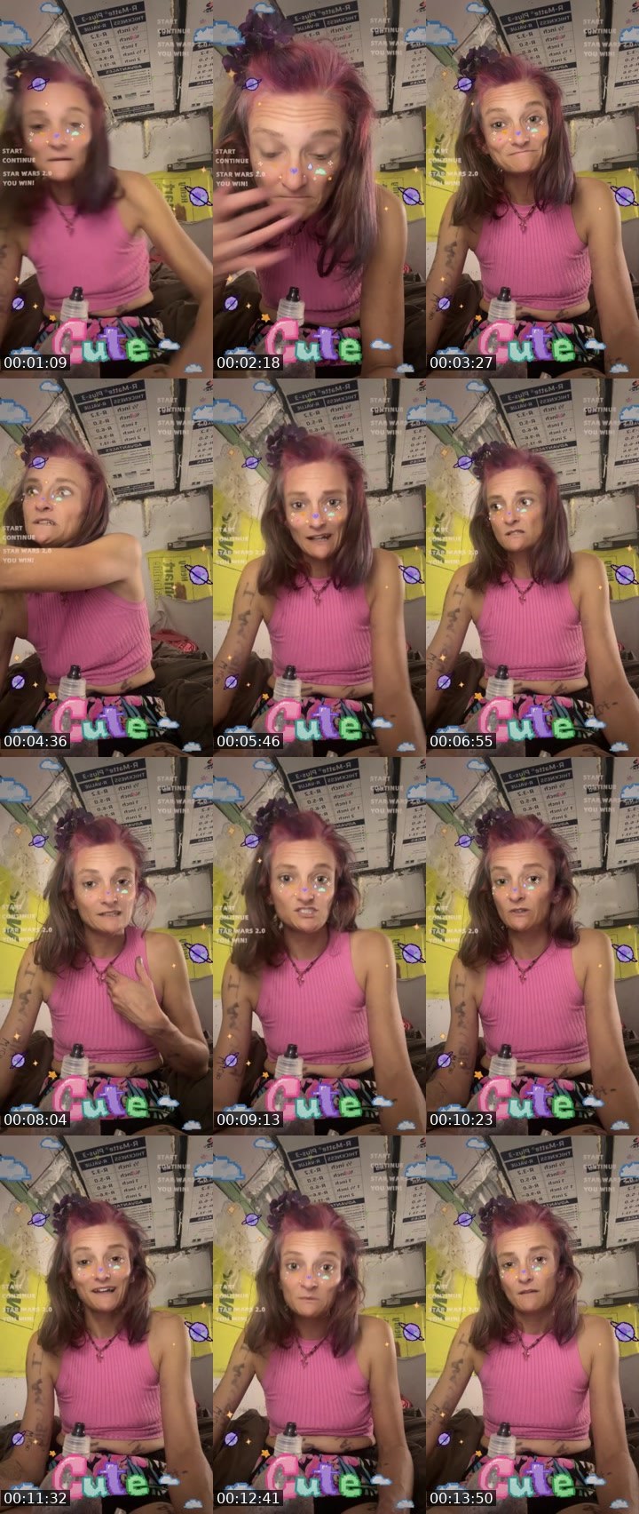 Contact-sheet preview of 🍭STICKY🍭's BuzzCast recording