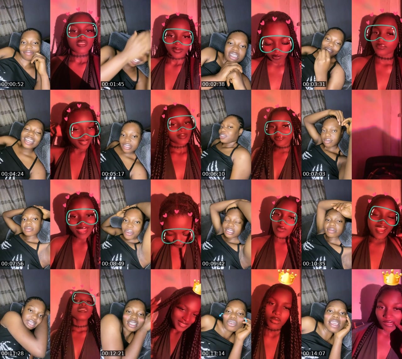 Contact-sheet preview of 35k💎Prettyangel🍾's BuzzCast recording