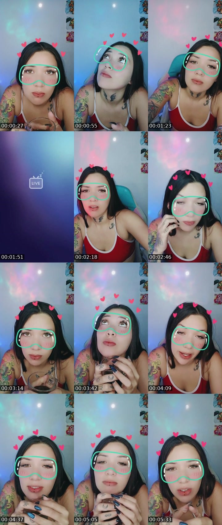 Contact-sheet preview of 𝓓🅖𝐴𝑙𝑎𝑠𝑘𝑎❄️'s BuzzCast recording