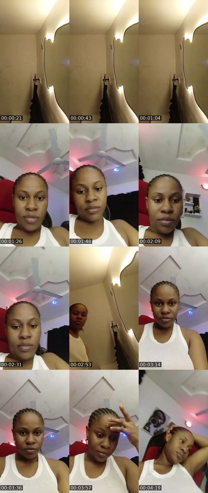 Contact-sheet preview of 📳21k🙏Smiles😊's BuzzCast recording