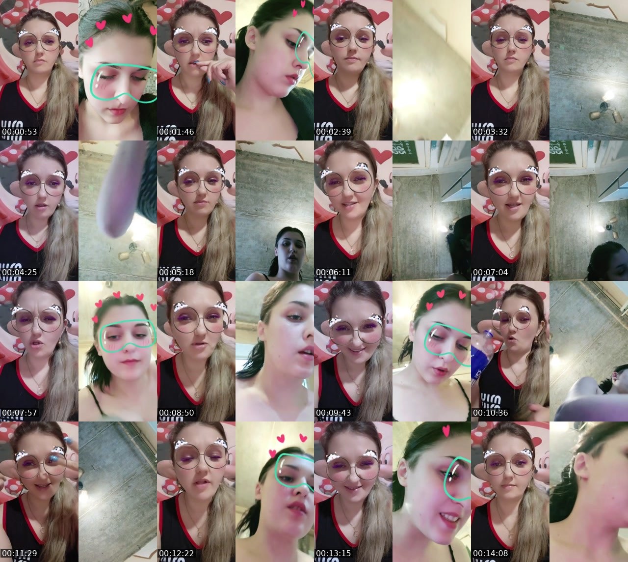 Contact-sheet preview of ❤️Your dream😘's BuzzCast recording